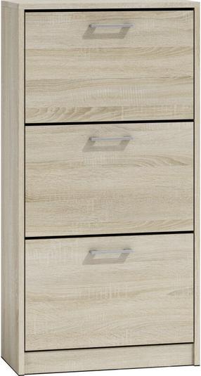 Batų dėžė Paula, šviesiai ruda, 60 cm x 28 cm x 116 cm