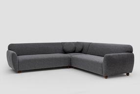 Kampinė sofa Hanah Home Eddy 560ARE1199, tamsiai pilka sp., 280 x 93 cm x 86 cm