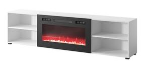 TV galds Cama Meble Polo, balta krās., 200 cm x 33 cm x 50.5 cm