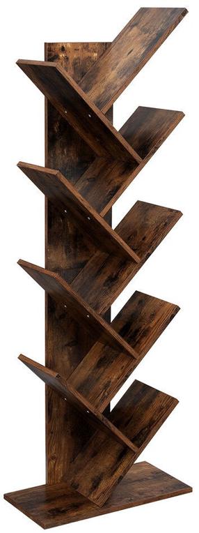 Pastatoma lentyna Songmics Bookshelf, ruda, 50 cm x 25 cm x 141.5 cm