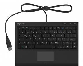 Juhtmega arvutiklaviatuur KeySonic ACK-3410, EN, must v.