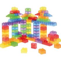 Kaladėlės Transparent Construction Blocks, 90 vnt.
