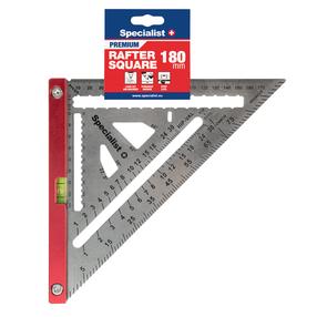 Kampinė liniuotė Specialist+ Premium, 180 mm, aliuminis, 0 - 90 °