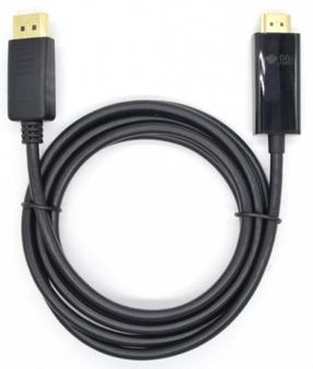 Vads TB DisplayPort - HDMI AKTBXVDMHMDP18B HDMI A male, Displayport, 1.8 m, melna krās.