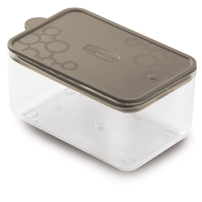 Lielapjoma produktu konteiners Gio`style Tengo, 0.7 l, 15.5 cm x 10 cm, caurspīdīga krās./brūngans krās.