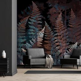 Fototapetas Artgeist Ferns in the Woods - Third Variant, 105 cm x 150 cm
