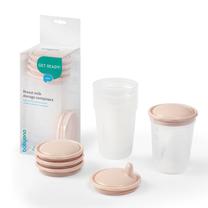 Pieno talpykla BabyOno Get Ready 1028/01, 200 ml, 0 mėn., plastikas, rožinė sp.