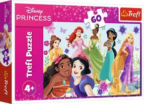 Пазл Trefl Disney Princesses In Action 17409, 22 см x 33 см, 60 шт., многоцветный