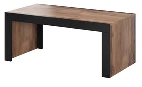 Kavos staliukas Cama Meble, ąžuolo sp./juoda sp., 120 cm x 60 cm x 50 cm