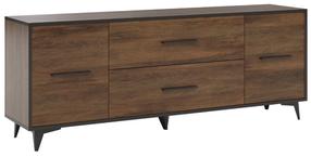 TV staliukas Gala Meble Frida RTV2D1S, riešuto sp., 179 cm x 40 cm x 68 cm