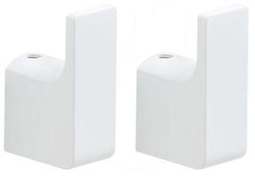 Kabliukas Gedy Pirenei, 53 mm x 33 mm x 53 mm, balta sp.