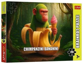 Dėlionė Trefl BrainRots Chimpanzini Bananini, 34 cm x 48 cm, 200 vnt., įvairių spalvų