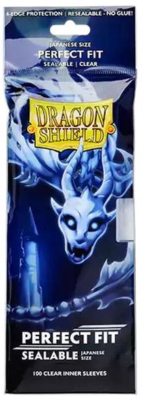 Žaidimo kortelių dėklas Dragon Shield Perfect Fit Sealable Inner Sleeves