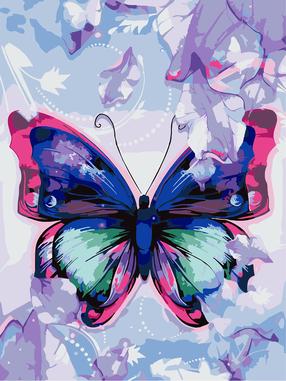 Tapymas pagal skaičius Butterfly