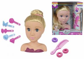 Голова куклы с аксессуарами Simba Girls 556-0145, 19 см, многоцветный