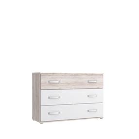 Kumode Domoletti DLCK211-T30, balts krās./koka krās., 82.4 cm x 120.4 cm x 41.3 cm