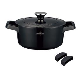 Puodas Swiss Haus Zurich Luxury SH-ZC24B, Ø24 cm, 4.2 l, juoda sp.