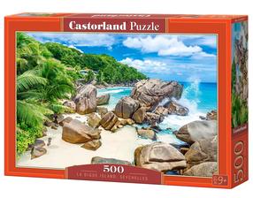 Dėlionė Castorland Seychelles La Digue Island, 33 cm x 47 cm, 500 vnt., įvairių spalvų