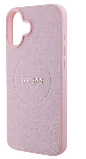 Telefoni ümbris Guess Grained Gold MagSafe, roosa v., Apple