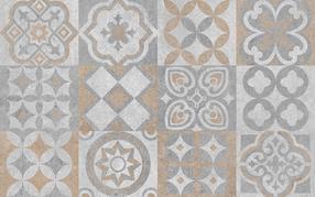 Dekoratīvā flīze, keramikas Golden Tile STARK PUNCH, 25 cm x 40 cm, pelēka krās.