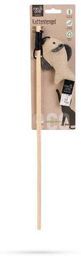 Žaislas ant pagaliuko katėms Beeztees Minus One Zorba 440700, kreminė sp./ruda sp., 42 cm