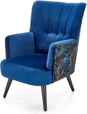 Atpūtas krēsls Pagoni, zila krās., 82 cm x 67 cm x 95 cm