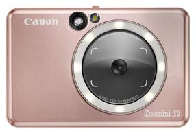 Моментальный фотоаппарат Canon Zoemini S2 + Canon Zink Photo Paper (10 sheets), розовый цв.