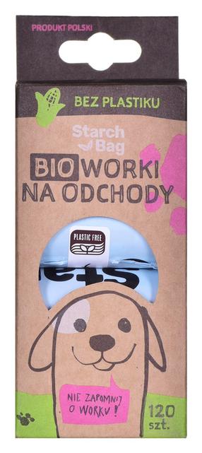 Maisiņi izkārnījumu savākšanai Starch Bag Bio 961830, 120 gab. zila krās.