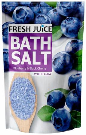 Vonios druska Fresh Juice Blueberry & Black Cherry with Foam, 500 g