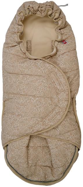 Ziemas guļammaiss zīdainim Lodger Cosy Toes Footmuff, krēmkrāsa/smilškrāsas, 100 cm x 50 cm