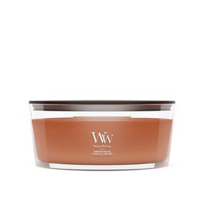 Žvakė, aromatinė WoodWick Ellipse pumpkin praline, 30 - 40 h, 453 g, ruda sp.