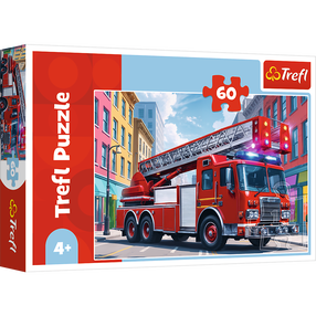 Puzle Trefl Fire Truck 17405, 22 cm x 33 cm, 60 gab., daudzkrāsaina