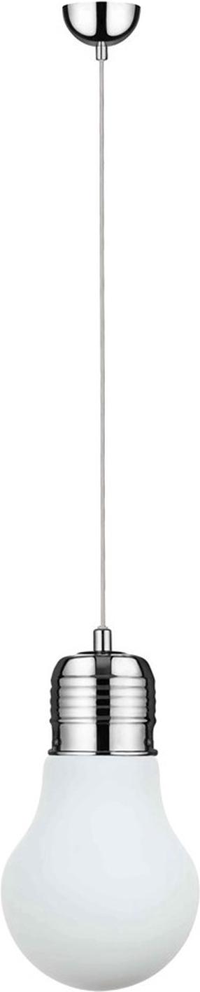 Lampa griesti Britop Bulb, E27, 1 x 60 W, balta krās. / hroma krās., 30 x 30 cm