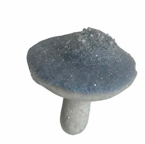 Eglutės žaisliukas Christmas Touch Mushroom, mėlyna sp., 8 cm, poliesteris/putų polietilenas