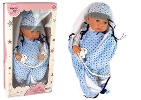 Кукла пупс Lean Toys, 46 см, синий цв.