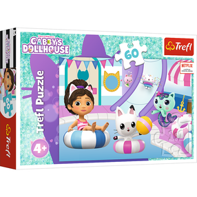 Dėlionė Trefl Gabbys Dollhouse, 22 cm x 33 cm, 60 vnt., įvairių spalvų