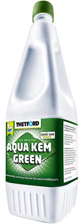 Sanitārais šķidrums kempinga tualetēm Thetford Aqua Kem Green, 1.5 l