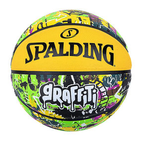 Korvpalli pall Spalding Graffiti 84-518Z, 5 suurus, kollane v./mitmevärviline