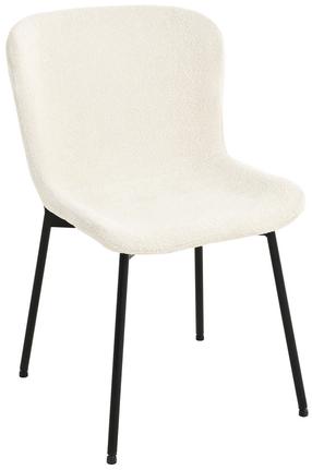 Valgomojo kėdė Home4you Manolo 10551, matinė, balta sp., 48 cm x 59 cm x 83 cm