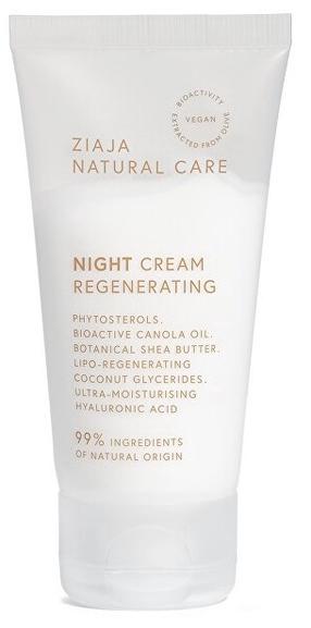 Naktinis veido kremas Ziaja Natural Care Regenerating, 50 ml, 12+