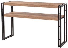 Konsolinis staliukas Kalune Design Cosmo, juoda sp./pušies sp, 140 cm x 35 cm x 80 cm