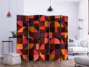 Ширма Artgeist Geometric Mosaic (Red) II Paraventtc0388, многоцветный, 225 см x 172 см
