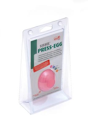 Экспандер для ладони Sissel Press egg, 6 см x 4.5 см, розовый цв.
