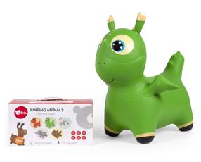 Šokinėjimo kamuolys Bo. Jumping Animal Dino, 51 cm, žalia sp.
