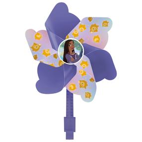 Vėjo malūnėlis dviračio vairui Wish, plastikas, tamsiai pilka sp./violetinė sp.