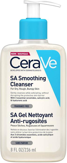 Veido prausiklis Cerave SA Smoothing, 236 ml