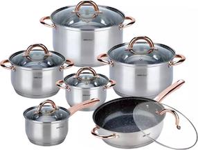 Poti ja panni komplekt KingHoff RoseGold KH-1766