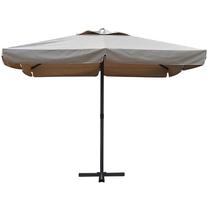 Sodo skėtis Patio Resto, 350 cm, ruda sp./pilka sp.