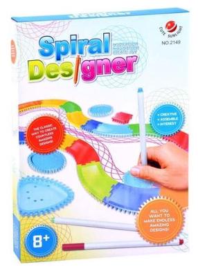 Joonestusvahendite komplekt Spiral Designer, mitmevärviline