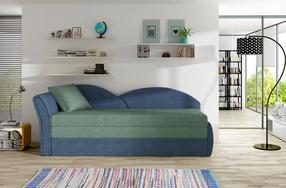 Sofa Aga Soro 34, Soro 76, žalia sp., kairinė, 218 x 80 cm x 77 cm